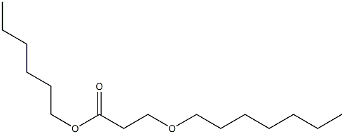 3-(Heptyloxy)propionic acid hexyl ester Structure