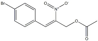 Acetic acid 2-nitro-3-[4-bromophenyl]-2-propenyl ester|