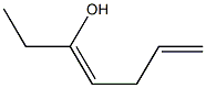 3,6-Heptadien-3-ol Structure