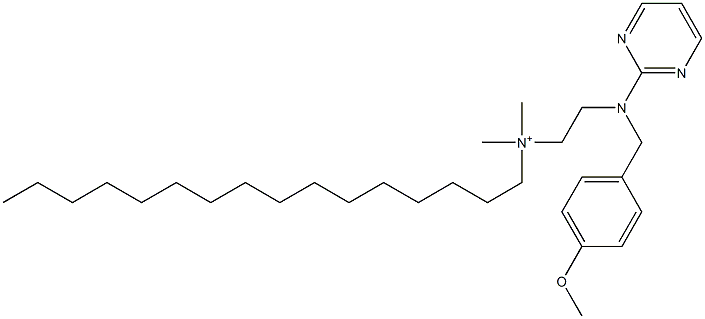 Hexadecyl[2-[(p-methoxybenzyl)-2-pyrimidinylamino]ethyl]dimethylaminium