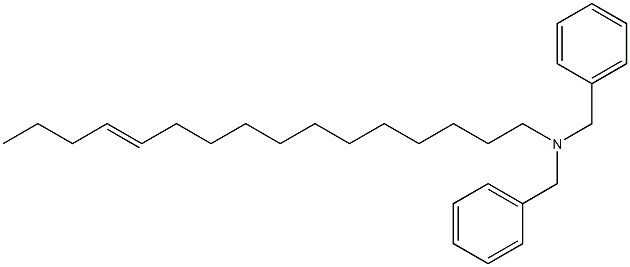 (12-Hexadecenyl)dibenzylamine Structure