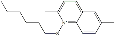 1-Hexylthio-2,6-dimethylquinolinium