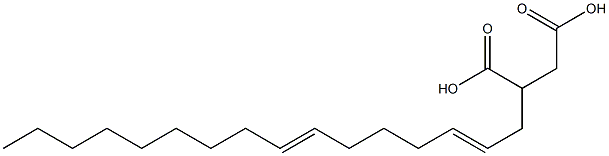 (2,7-Hexadecadienyl)succinic acid Structure