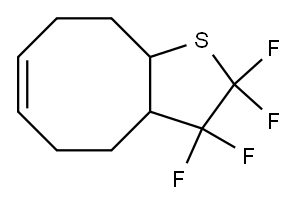 2,3,3a,4,5,8,9,9a-Octahydro-2,2,3,3-tetrafluorocycloocta[b]thiophene