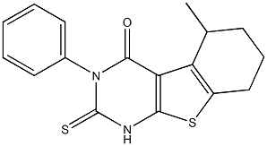 1,2,5,6,7,8-Hexahydro-3-phenyl-5-methyl-2-thioxo[1]benzothieno[2,3-d]pyrimidin-4(3H)-one