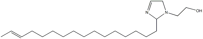 2-(14-Hexadecenyl)-3-imidazoline-1-ethanol Structure