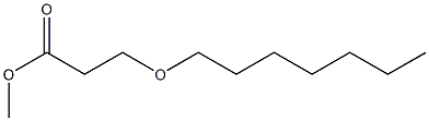 3-Heptyloxypropionic acid methyl ester Structure