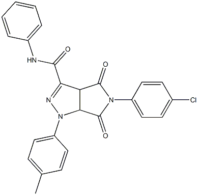 1,3a,4,5,6,6a-Hexahydro-4,6-dioxo-N-phenyl-5-(4-chlorophenyl)-1-(4-methylphenyl)pyrrolo[3,4-c]pyrazole-3-carboxamide