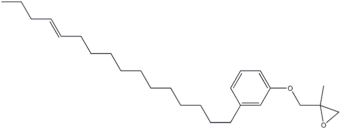 3-(12-Hexadecenyl)phenyl 2-methylglycidyl ether Structure