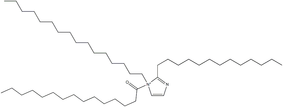 1-Hexadecyl-1-pentadecanoyl-2-tridecyl-1H-imidazol-1-ium Structure