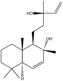 6,14-Labdadiene-8,13-diol Struktur