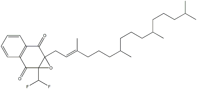 1a,7a-Dihydro-1a-[(2E)-3,7,11,15-tetramethyl-2-hexadecenyl]-7a-difluoromethylnaphth[2,3-b]oxirene-2,7-dione