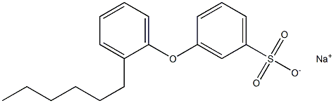 3-(2-Hexylphenoxy)benzenesulfonic acid sodium salt Structure
