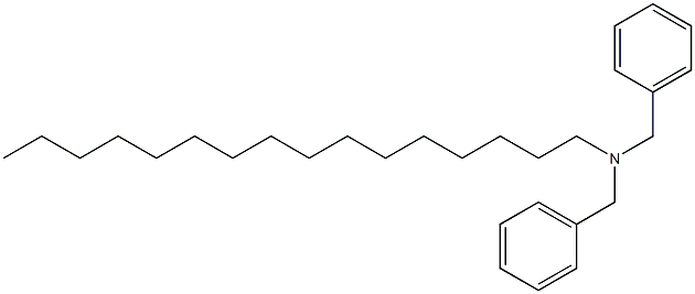 Hexadecyldibenzylamine Structure