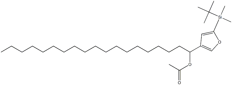 Acetic acid 1-[5-(tert-butyldimethylsilyl)-3-furyl]nonadecyl ester