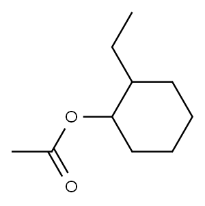 Acetic acid 2-ethylcyclohexyl ester Structure