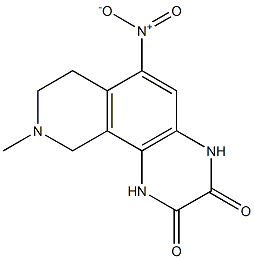1,4,7,8,9,10-hexahydro-9-methyl-6-nitropyrido(3,4-f)quinoxaline-2,3-dione|