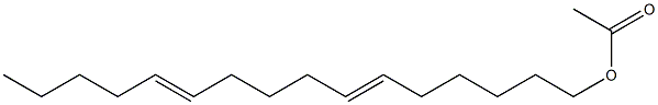 6,11-hexadecadienyl acetate Structure