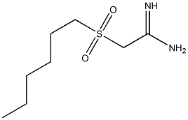 2-(hexylsulfonyl)acetamidine Structure