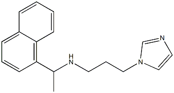 [3-(1H-imidazol-1-yl)propyl][1-(naphthalen-1-yl)ethyl]amine Structure