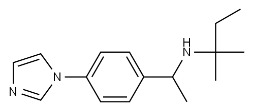 {1-[4-(1H-imidazol-1-yl)phenyl]ethyl}(2-methylbutan-2-yl)amine