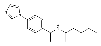 {1-[4-(1H-imidazol-1-yl)phenyl]ethyl}(5-methylhexan-2-yl)amine Structure