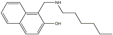 1-[(hexylamino)methyl]naphthalen-2-ol Structure
