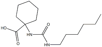 1-[(hexylcarbamoyl)amino]cyclohexane-1-carboxylic acid