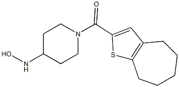 1-{4H,5H,6H,7H,8H-cyclohepta[b]thiophen-2-ylcarbonyl}piperidine-4-hydroxylamine