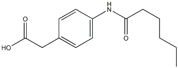 2-(4-hexanamidophenyl)acetic acid Structure