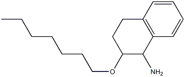 2-(heptyloxy)-1,2,3,4-tetrahydronaphthalen-1-amine Structure