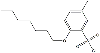 2-(heptyloxy)-5-methylbenzene-1-sulfonyl chloride Structure
