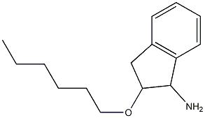 2-(hexyloxy)-2,3-dihydro-1H-inden-1-amine Structure