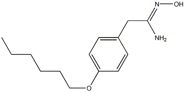 2-[4-(hexyloxy)phenyl]-N'-hydroxyethanimidamide Structure