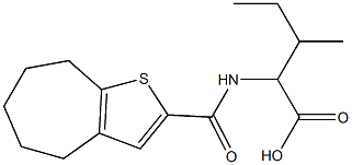 2-{4H,5H,6H,7H,8H-cyclohepta[b]thiophen-2-ylformamido}-3-methylpentanoic acid