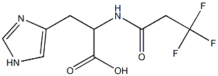 3-(1H-imidazol-4-yl)-2-[(3,3,3-trifluoropropanoyl)amino]propanoic acid Structure