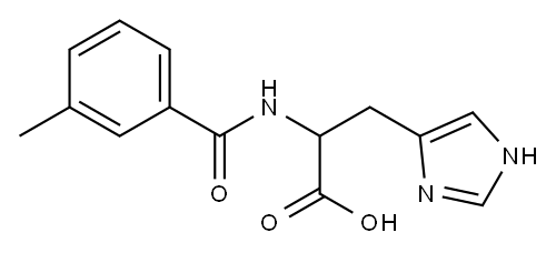 3-(1H-imidazol-4-yl)-2-[(3-methylbenzoyl)amino]propanoic acid Structure