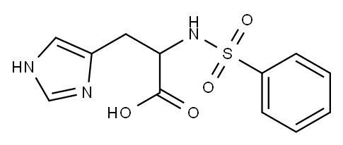3-(1H-imidazol-4-yl)-2-[(phenylsulfonyl)amino]propanoic acid Structure