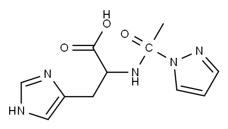 3-(1H-imidazol-4-yl)-2-[1-(1H-pyrazol-1-yl)acetamido]propanoic acid