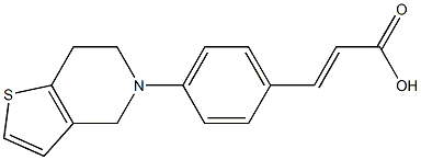 3-(4-{4H,5H,6H,7H-thieno[3,2-c]pyridin-5-yl}phenyl)prop-2-enoic acid Structure