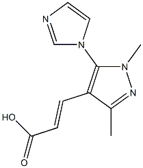 3-[5-(1H-imidazol-1-yl)-1,3-dimethyl-1H-pyrazol-4-yl]prop-2-enoic acid