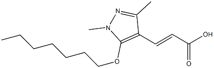 3-[5-(heptyloxy)-1,3-dimethyl-1H-pyrazol-4-yl]prop-2-enoic acid