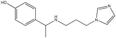 4-(1-{[3-(1H-imidazol-1-yl)propyl]amino}ethyl)phenol