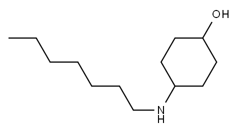 4-(heptylamino)cyclohexan-1-ol Structure