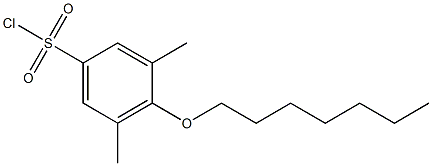 4-(heptyloxy)-3,5-dimethylbenzene-1-sulfonyl chloride