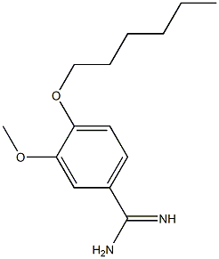 4-(hexyloxy)-3-methoxybenzene-1-carboximidamide|