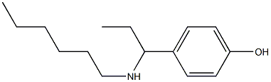 4-[1-(hexylamino)propyl]phenol