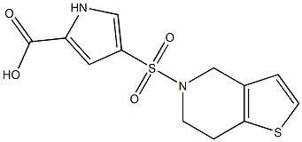 4-{4H,5H,6H,7H-thieno[3,2-c]pyridine-5-sulfonyl}-1H-pyrrole-2-carboxylic acid Structure