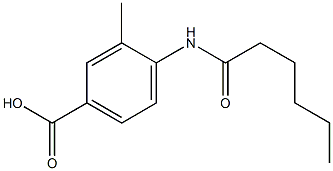 4-hexanamido-3-methylbenzoic acid 结构式