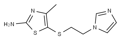 5-{[2-(1H-imidazol-1-yl)ethyl]sulfanyl}-4-methyl-1,3-thiazol-2-amine Structure